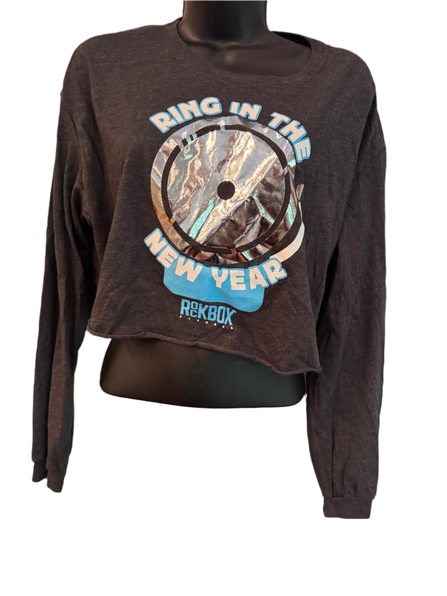 RockBox Fitness - Ring in the New Year Crop T-Shirt - New