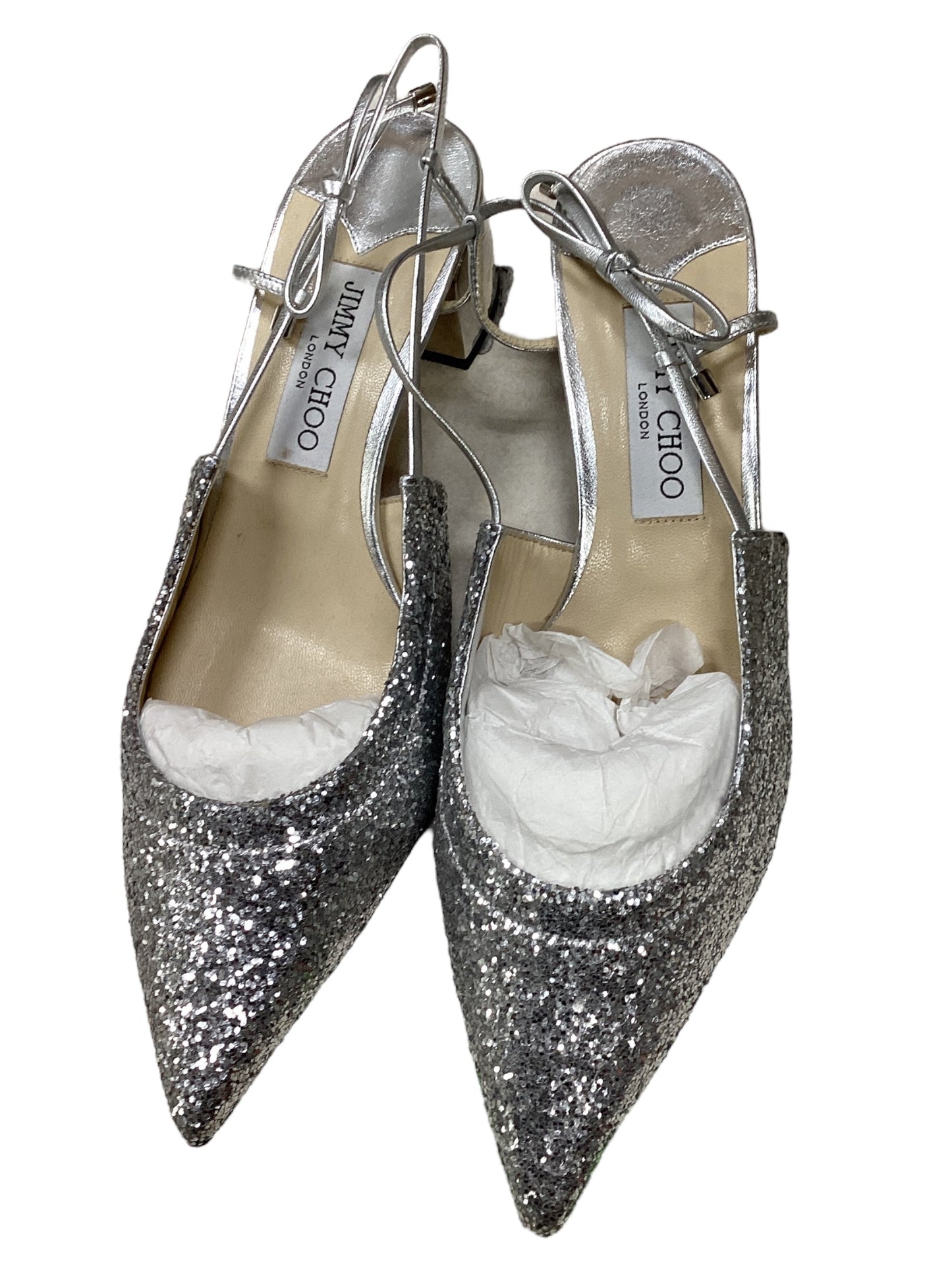 Silver Designer Shoes - Jimmy Choo Size: 7.5