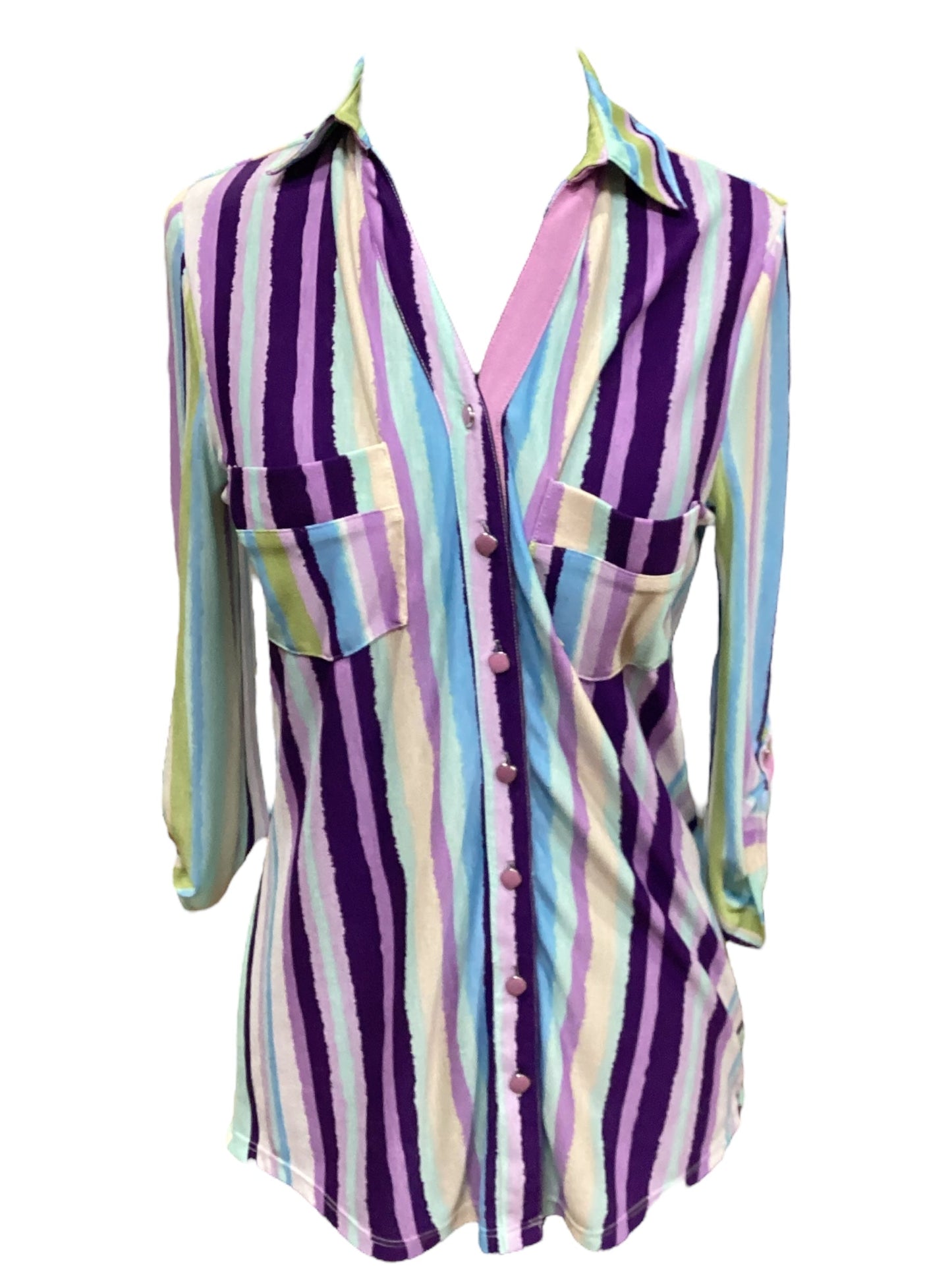 Top 3/4 Sleeve By Peck And Peck Size: S