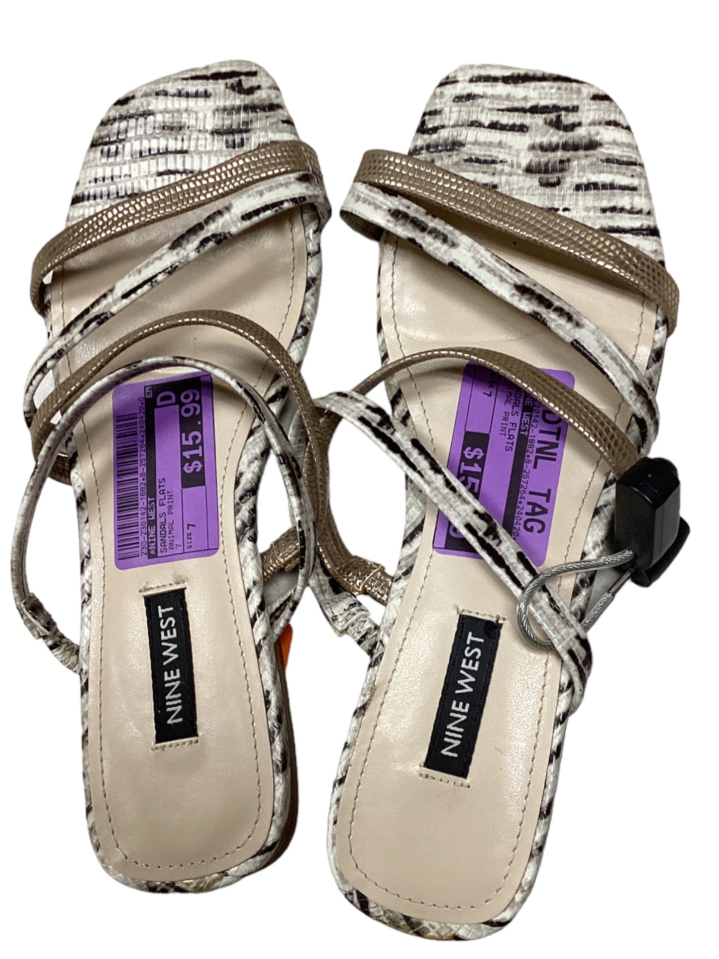 Sandals Flats By Nine West Size: 7