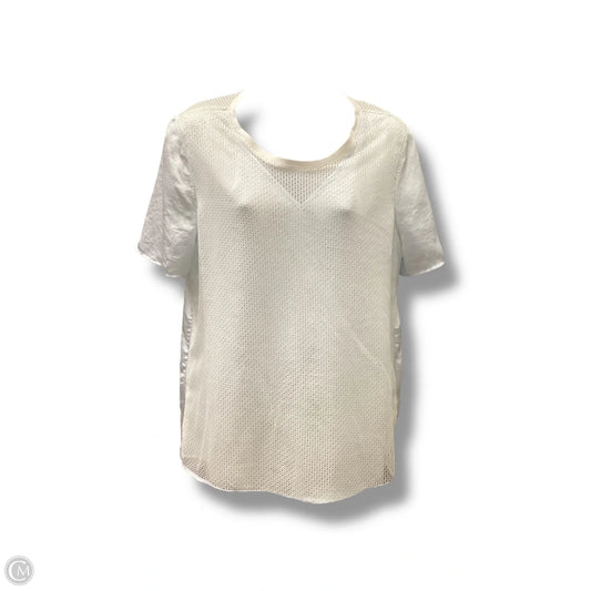 Top Short Sleeve By Calvin Klein In Aqua, Size: L