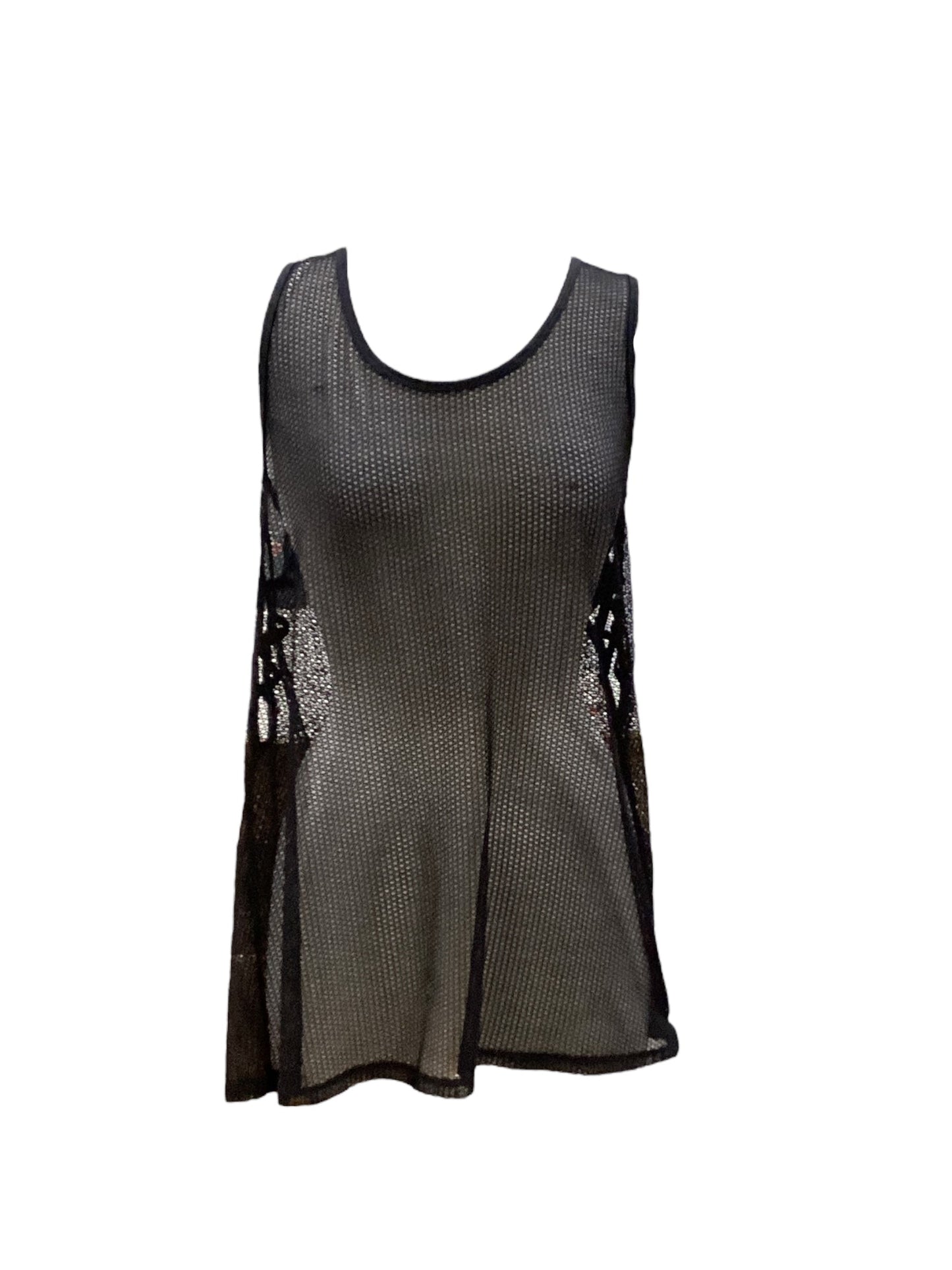 Black Swimwear Cover-up , Size L