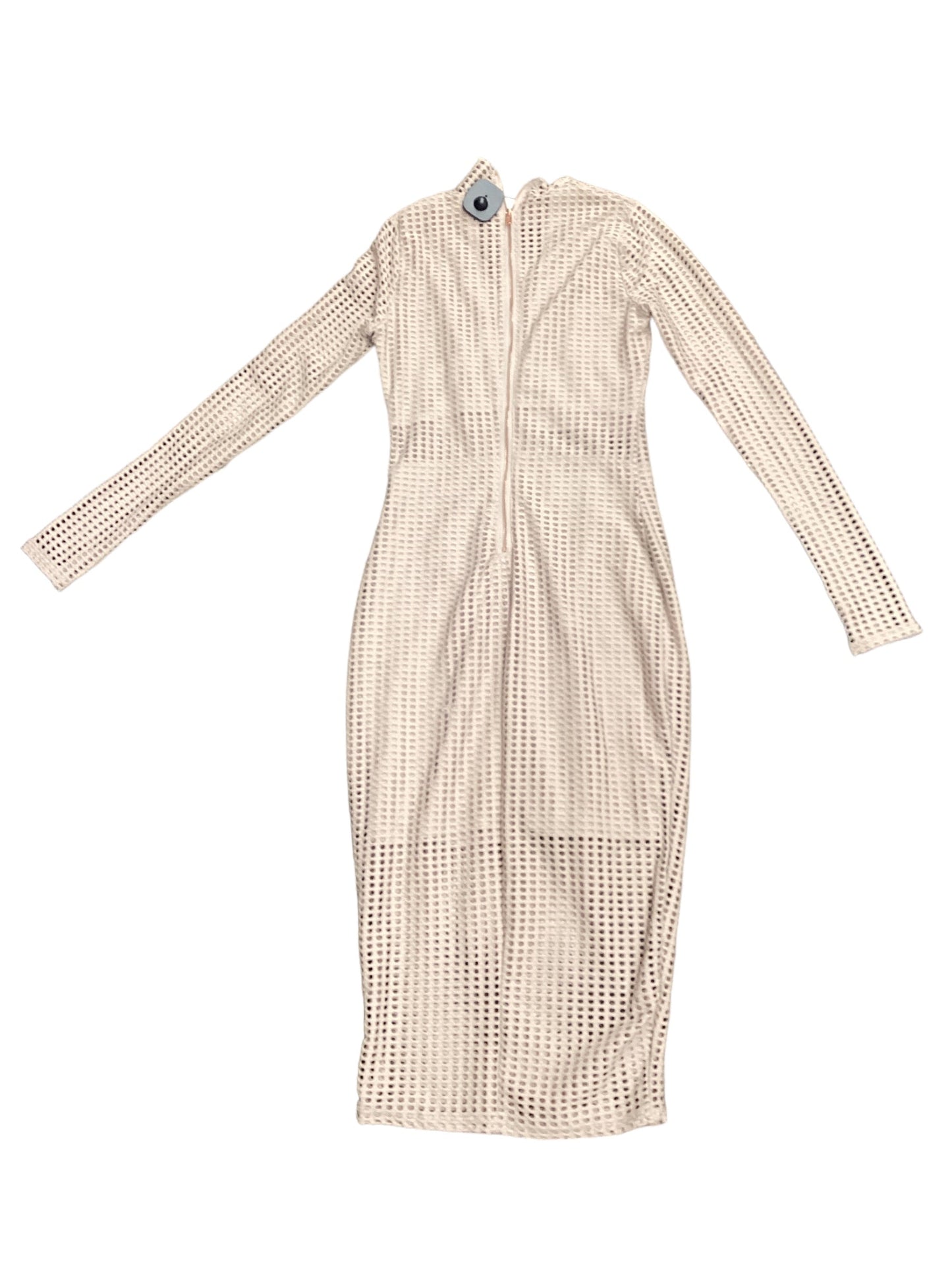 Dress Casual Midi In Beige, Size: Xs