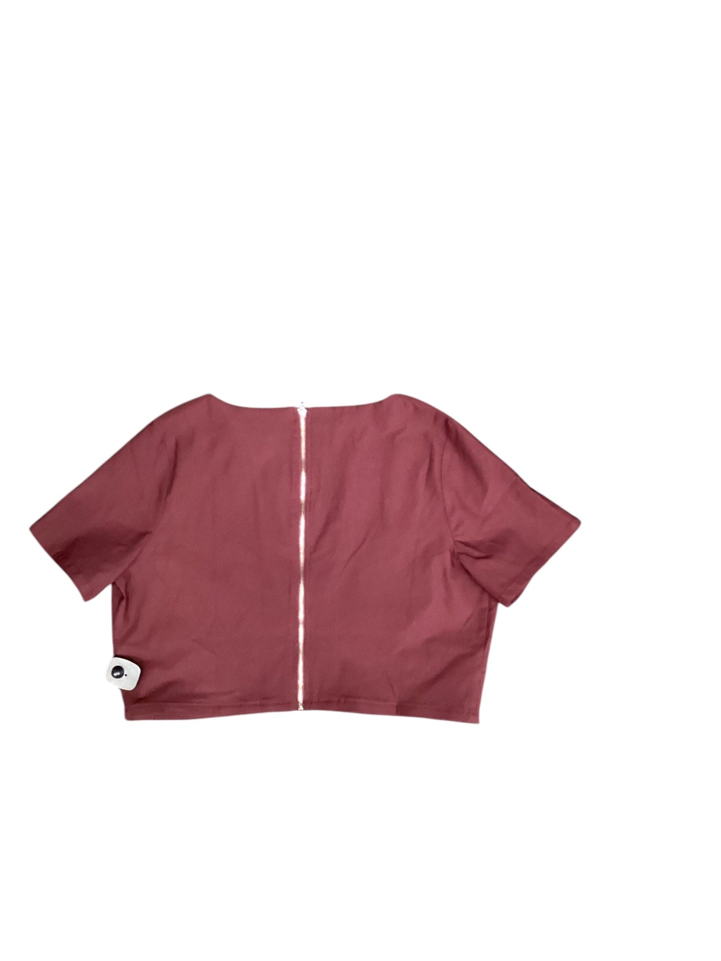 Top Short Sleeve In Purple & Red, Size: 2x