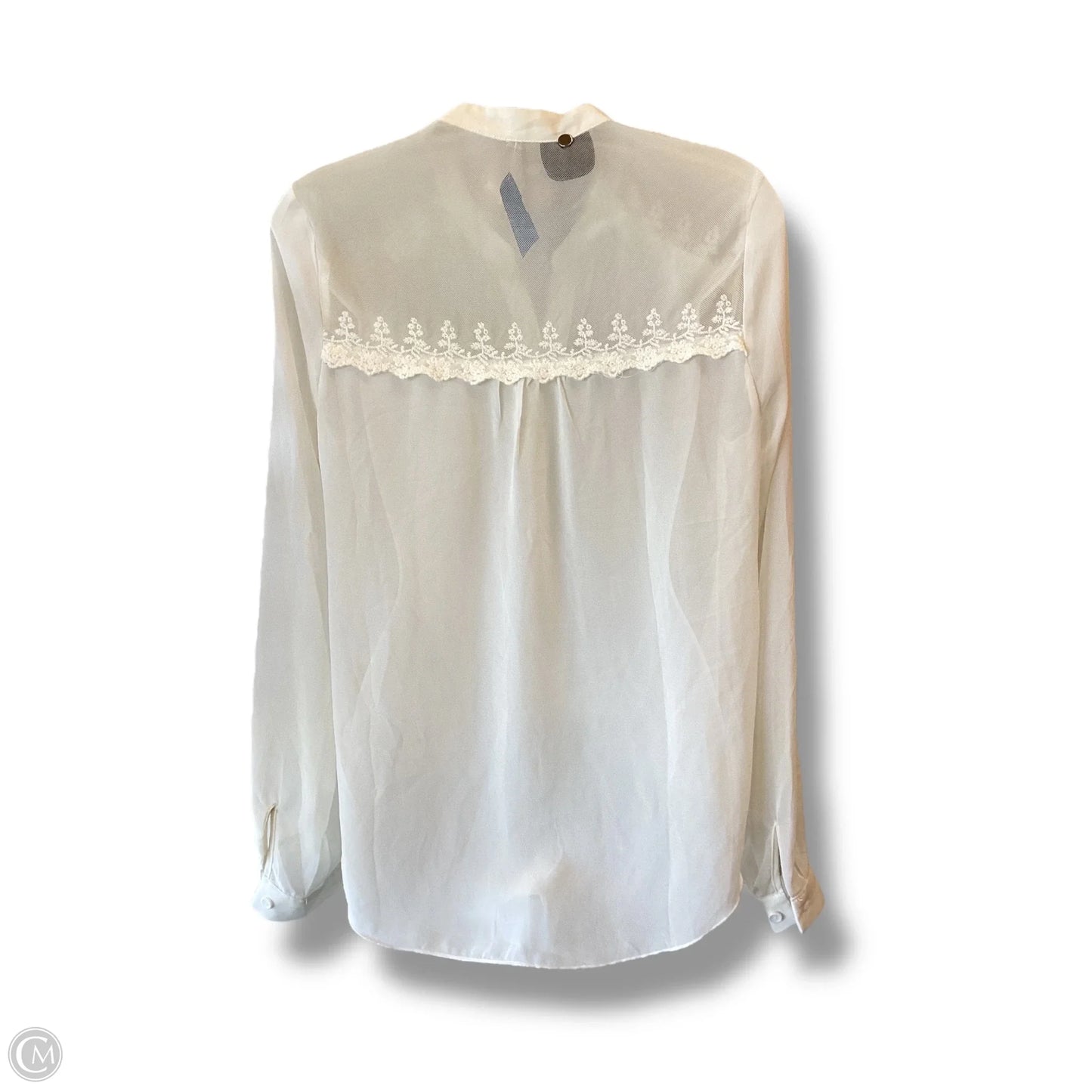 Top Long Sleeve By Iris In Cream, Size: S