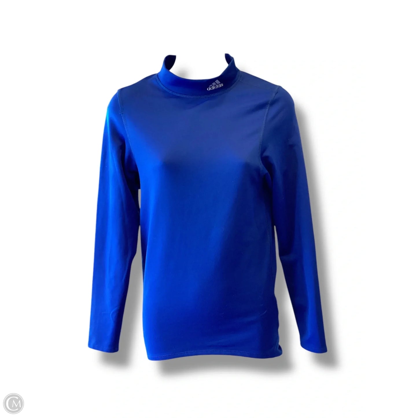 Athletic Top Long Sleeve Crewneck By Adidas In Blue, Size: S