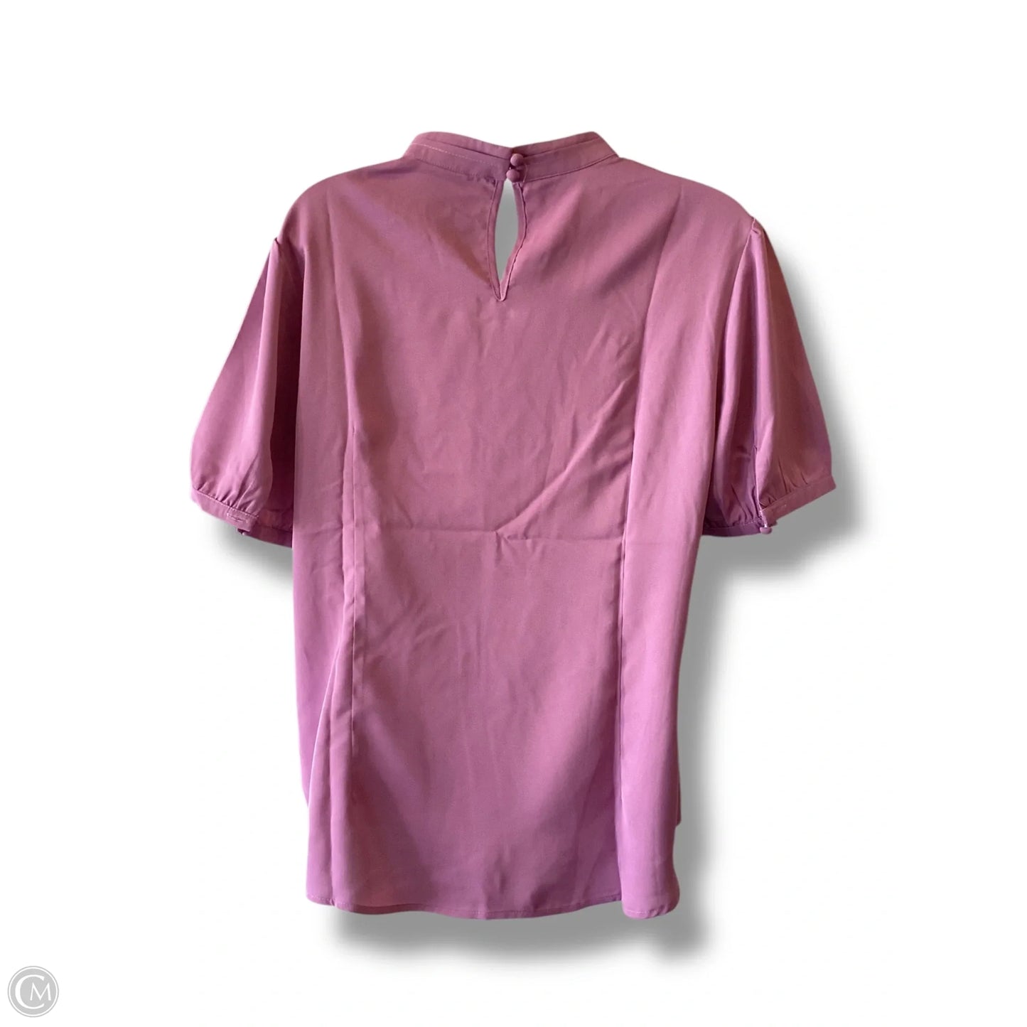 Top Short Sleeve By Allegra K In Purple, Size: L