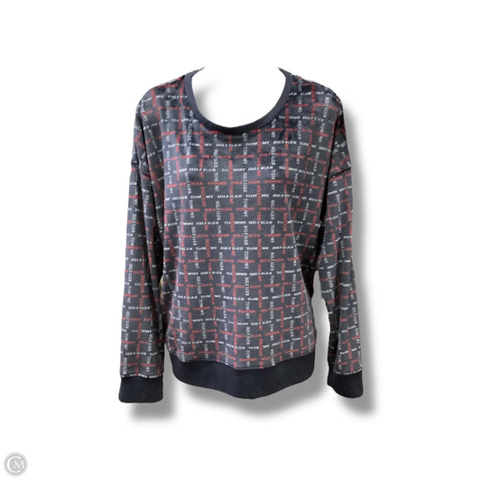 Top Long Sleeve By Tommy Hilfiger In Navy, Size: L