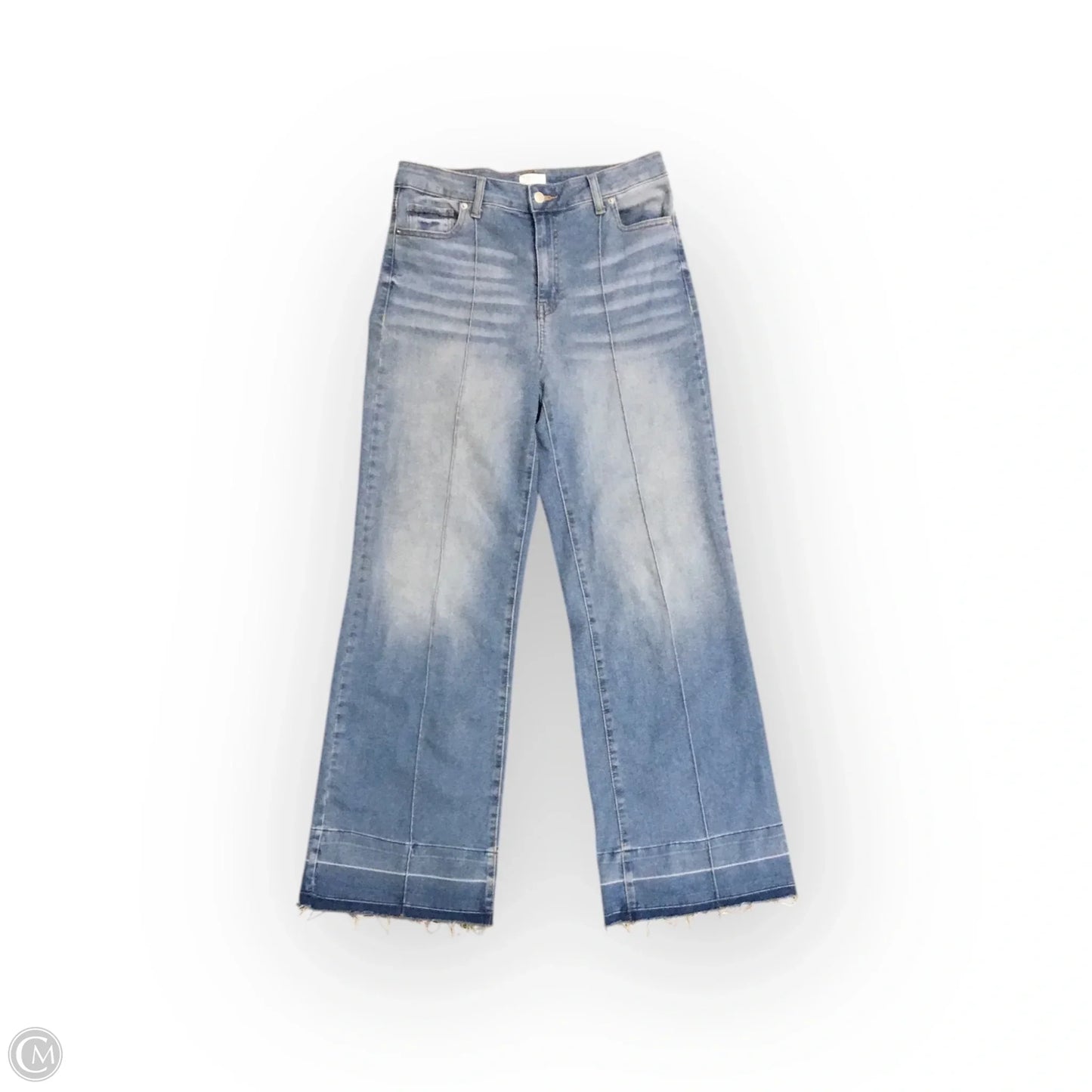 Jeans Wide Leg By Time And Tru In Blue Denim, Size: 10