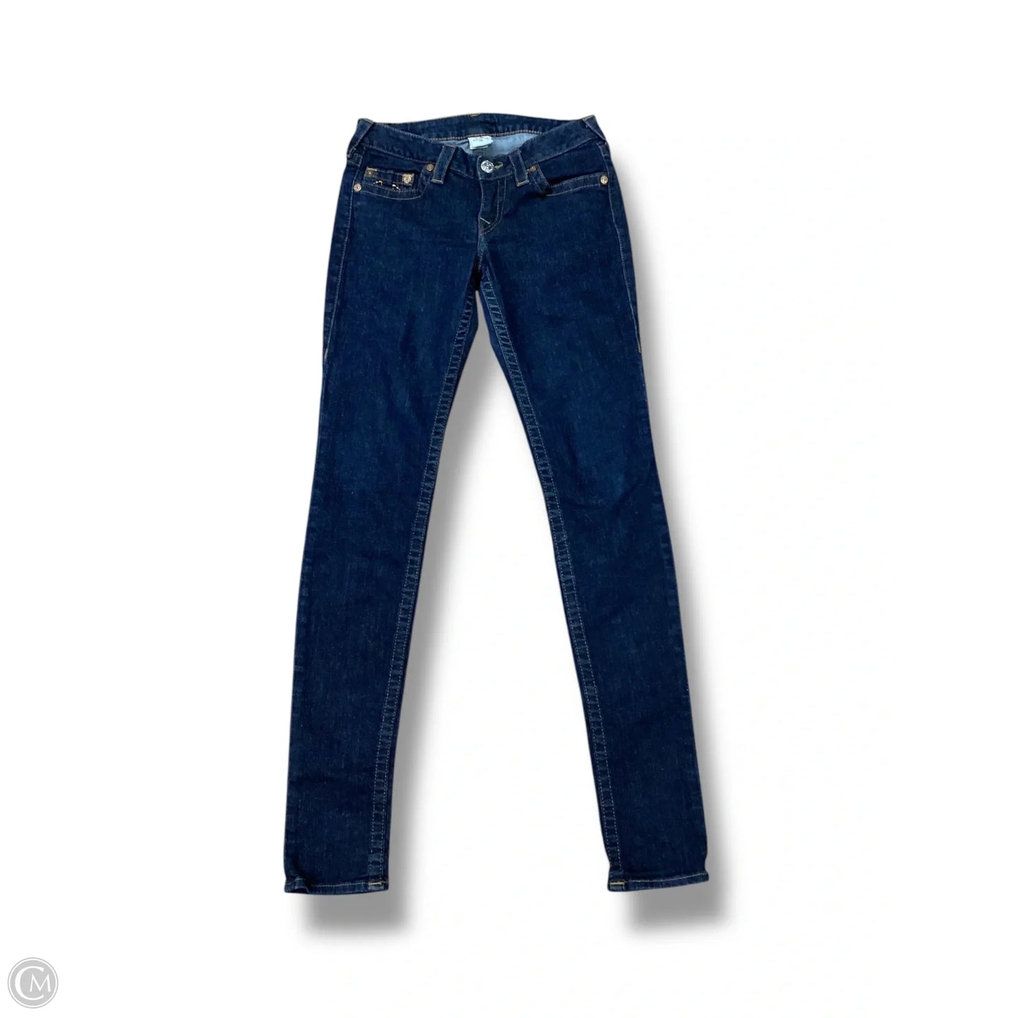 Jeans Skinny By True Religion In Blue Denim, Size: 6
