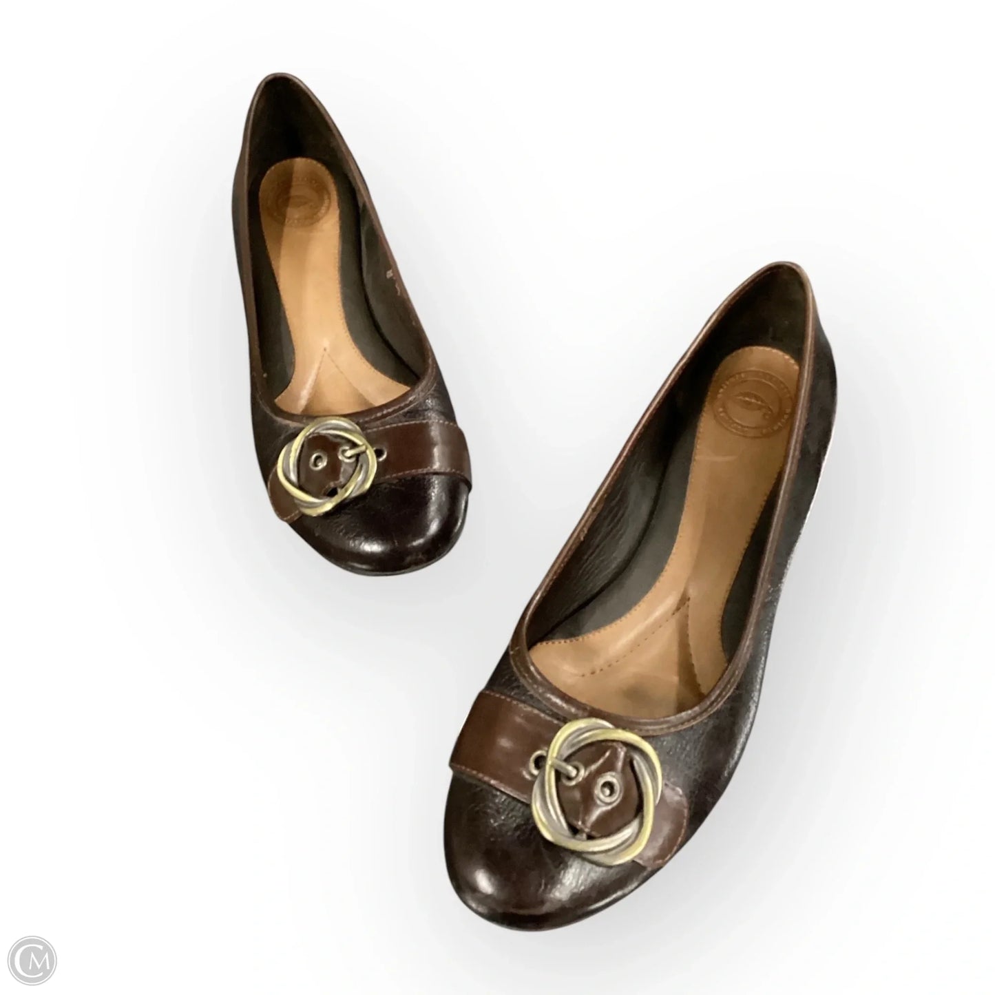 Shoes Heels Wedge By Nurture In Brown, Size: 6.5