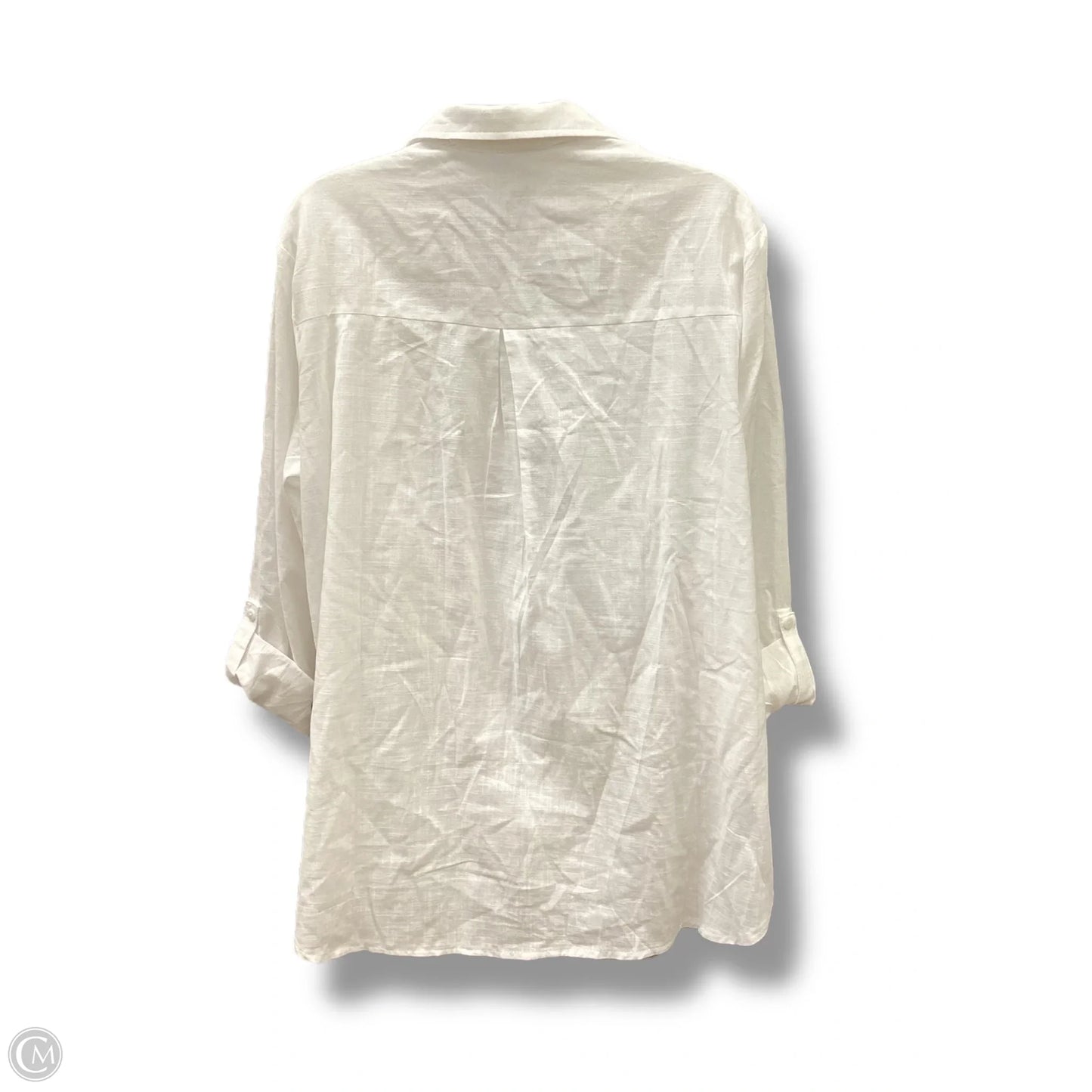 Top Long Sleeve In White, Size: L