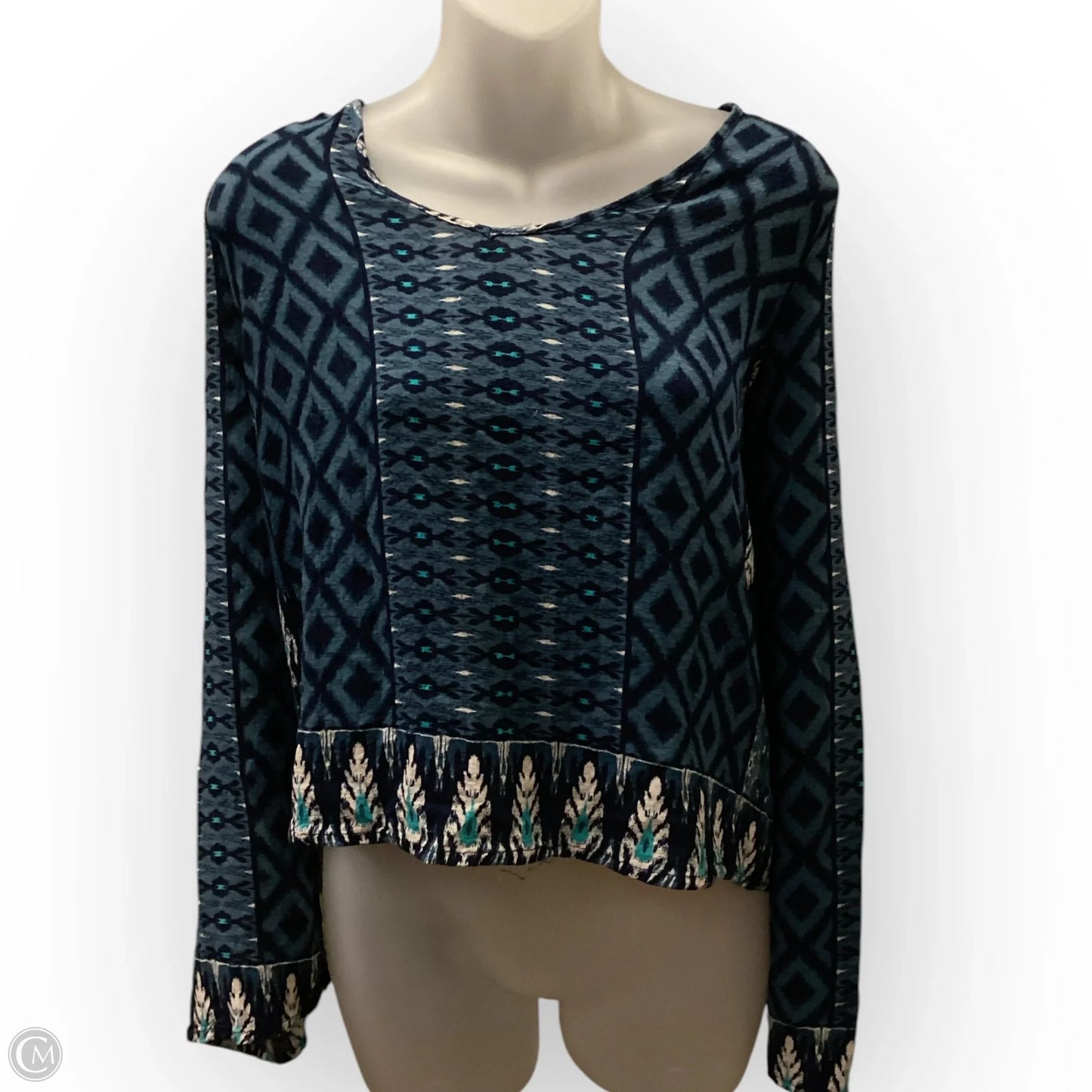 Top Long Sleeve By Aeropostale In Blue, Size: M