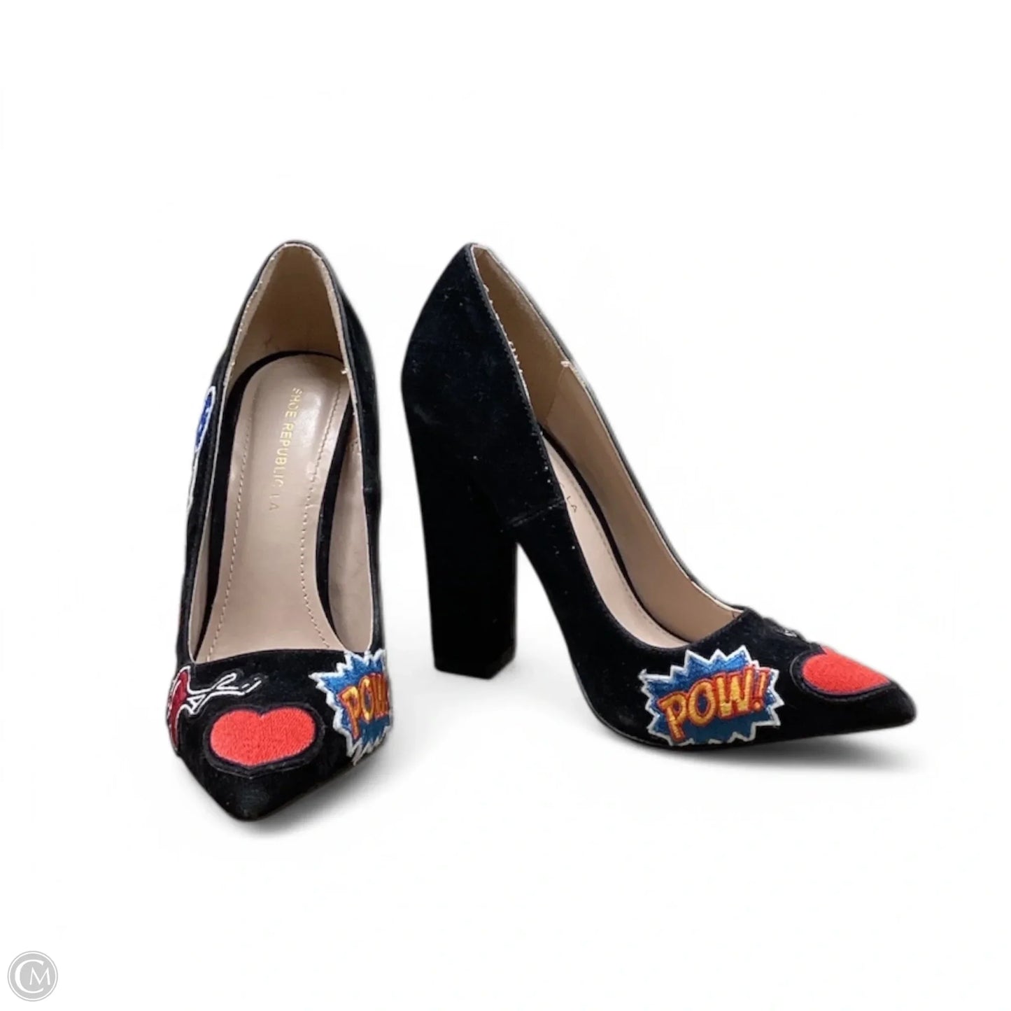 Shoes Heels Block In Black, Size: 6.5