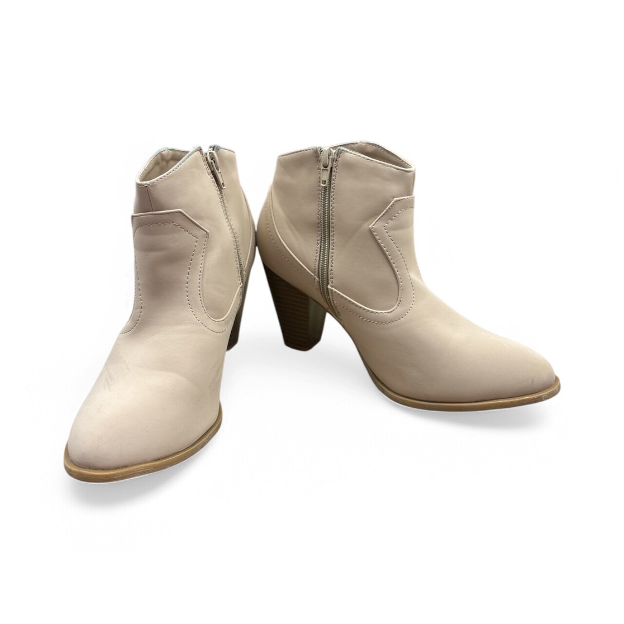 Boots Ankle Heels By Bamboo Size: 9