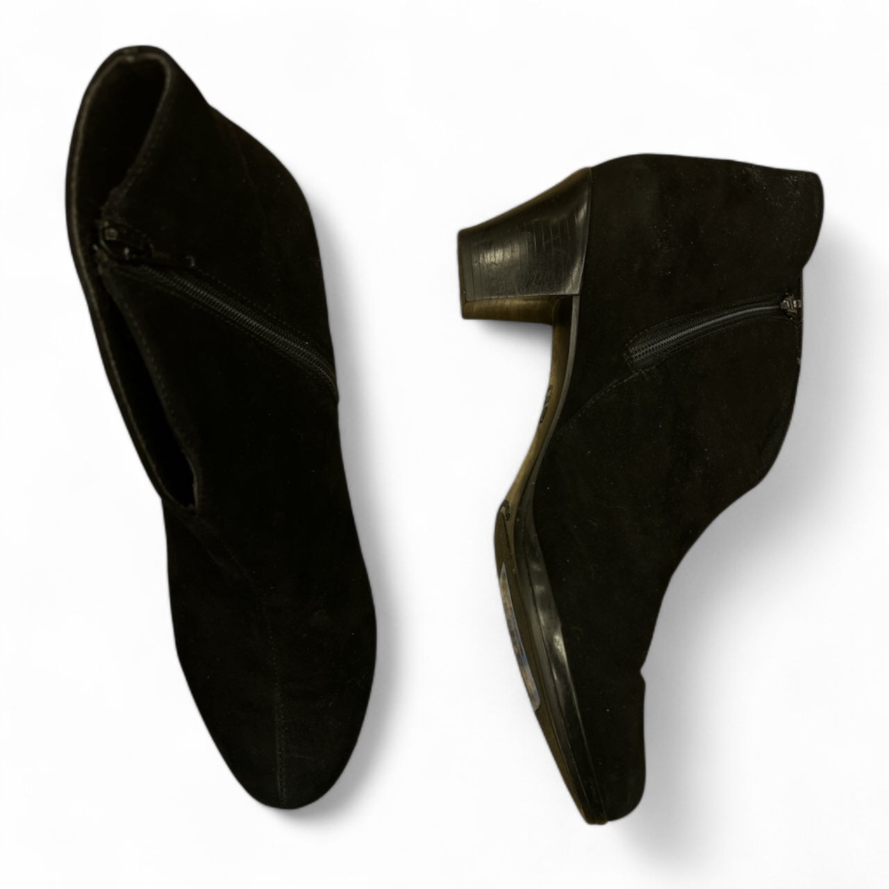 Boots Ankle Heels By Munro In Black, Size: 9