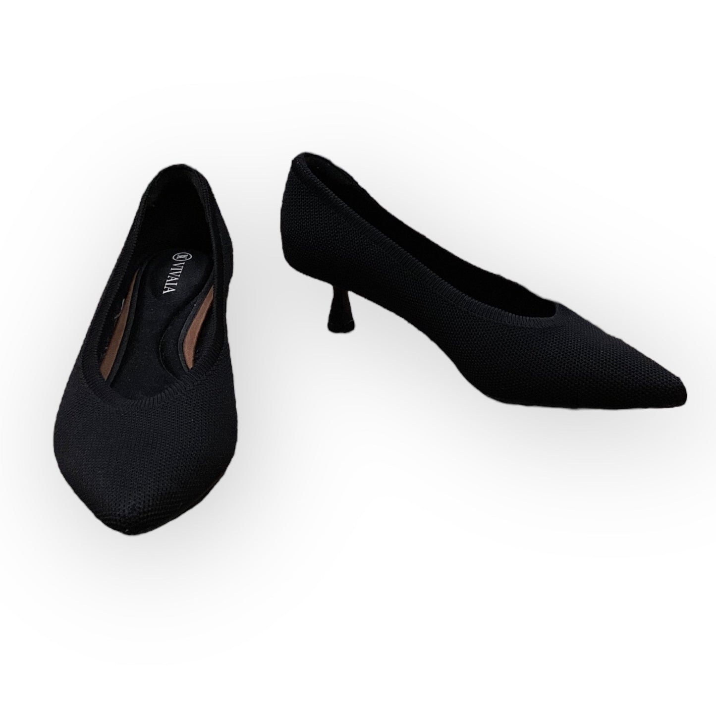 Shoes Heels Kitten In Black, Size: 7