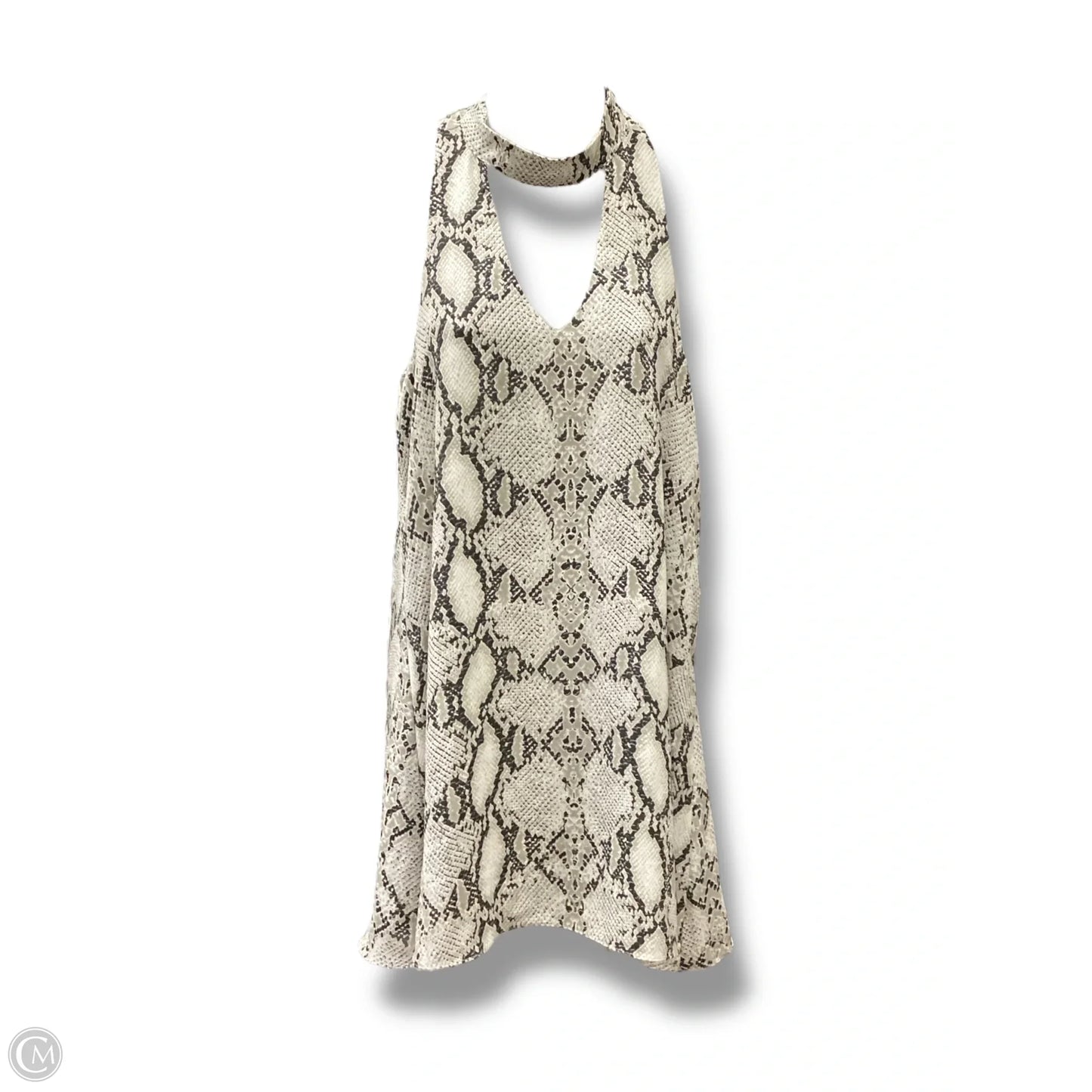 Dress Casual Midi By Olivaceous In Snakeskin Print, Size: M