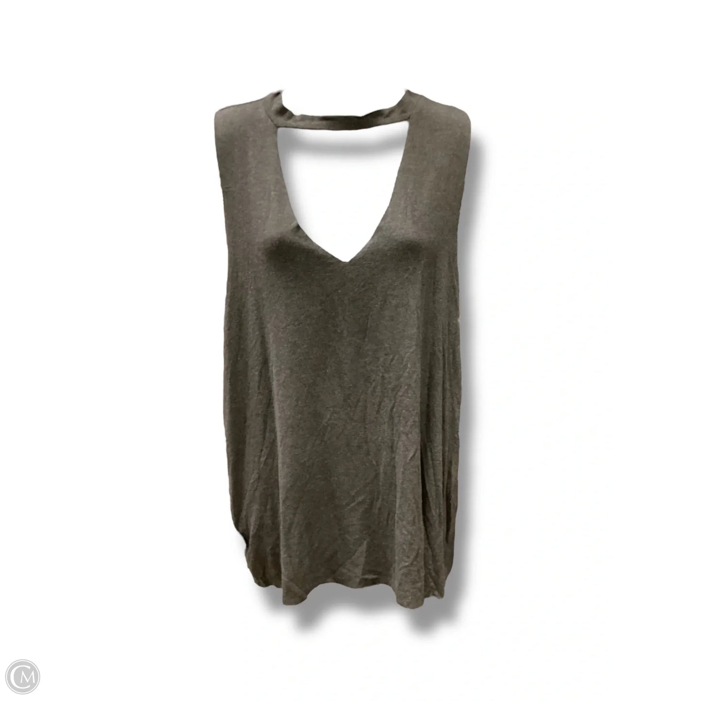Top Sleeveless By Clothes Mentor In Grey, Size: M