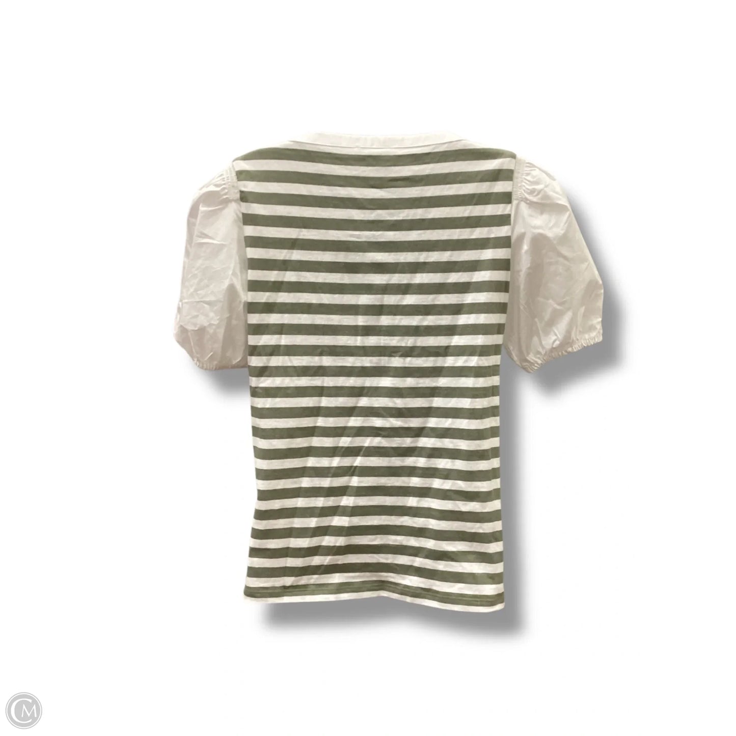 Top Short Sleeve By Talbots In Striped Pattern, Size: Xs