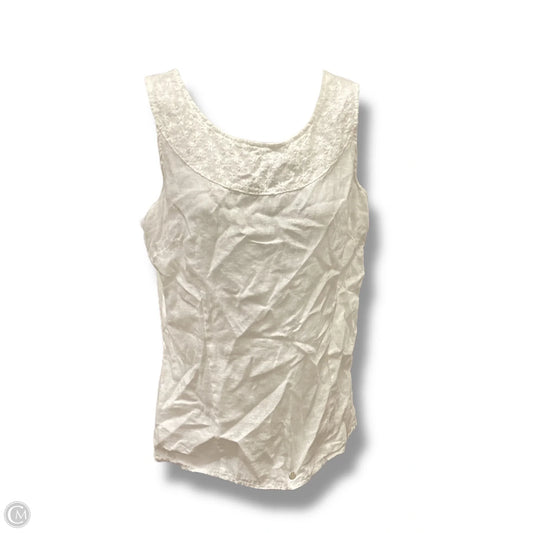 Top Sleeveless Basic By Clothes Mentor In White, Size: S