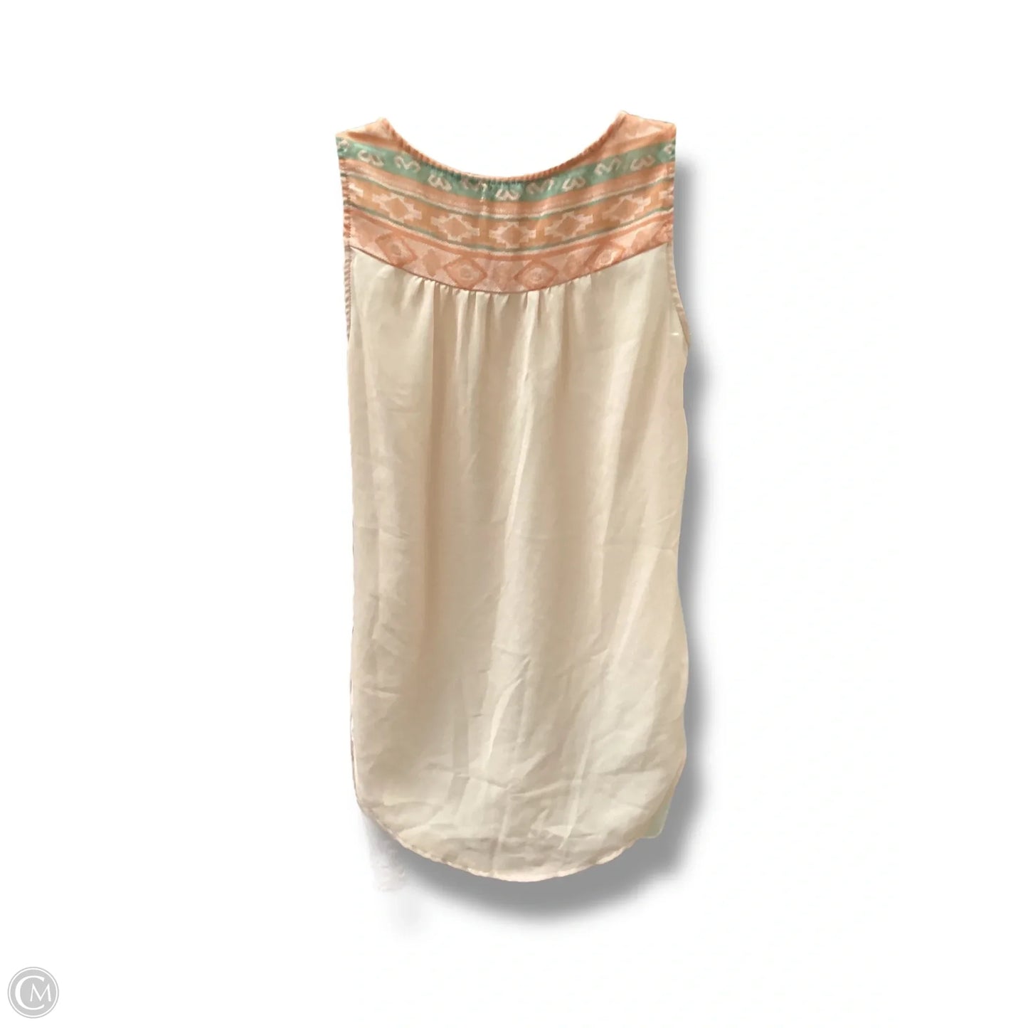 Top Sleeveless In Peach, Size: S
