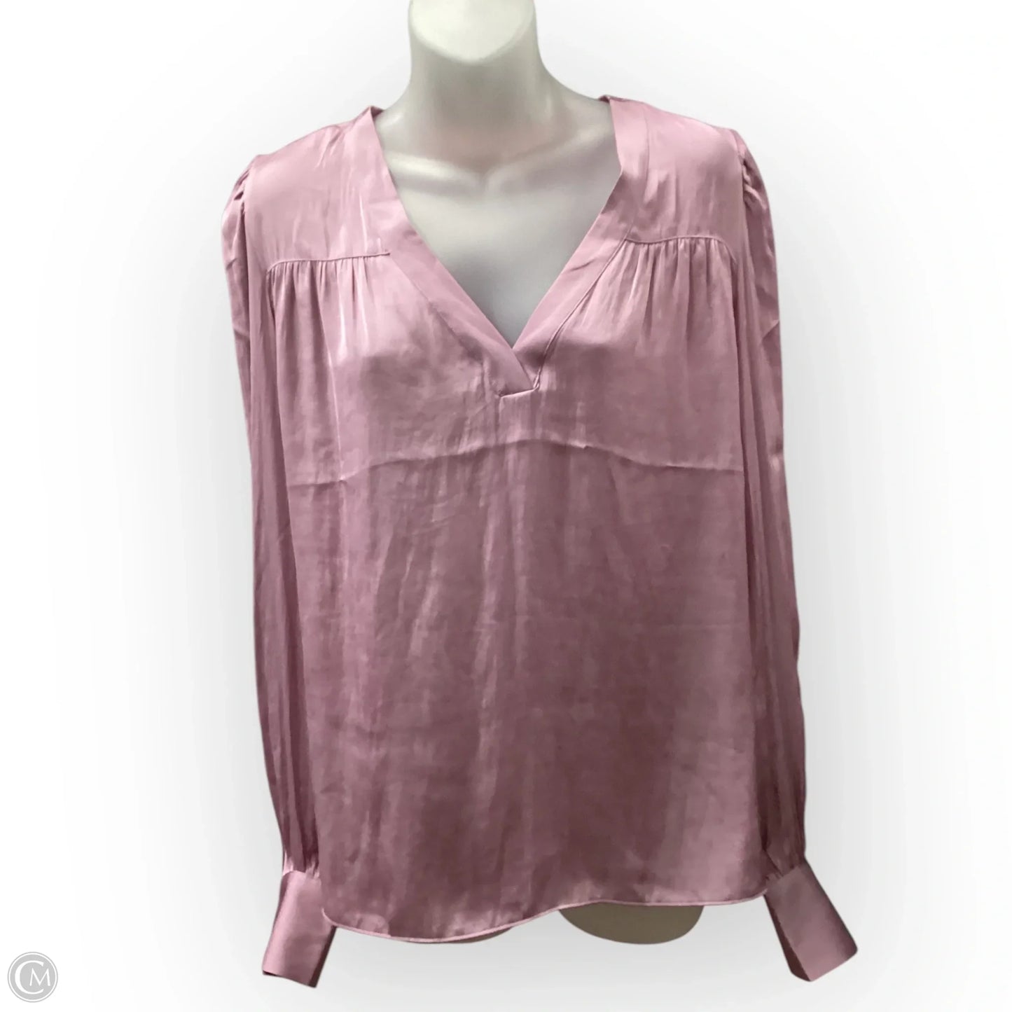 Long Sleeve Blouse By Express In Pink, Size: M - New