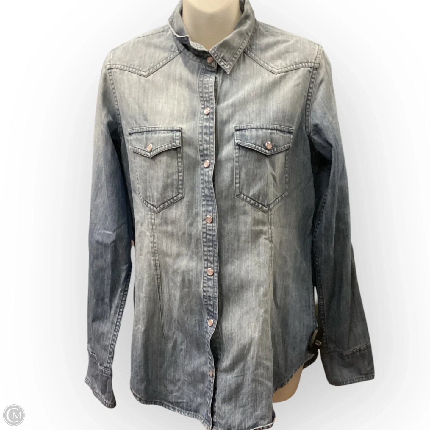 Jacket Denim By Club Monaco In Blue, Size: M