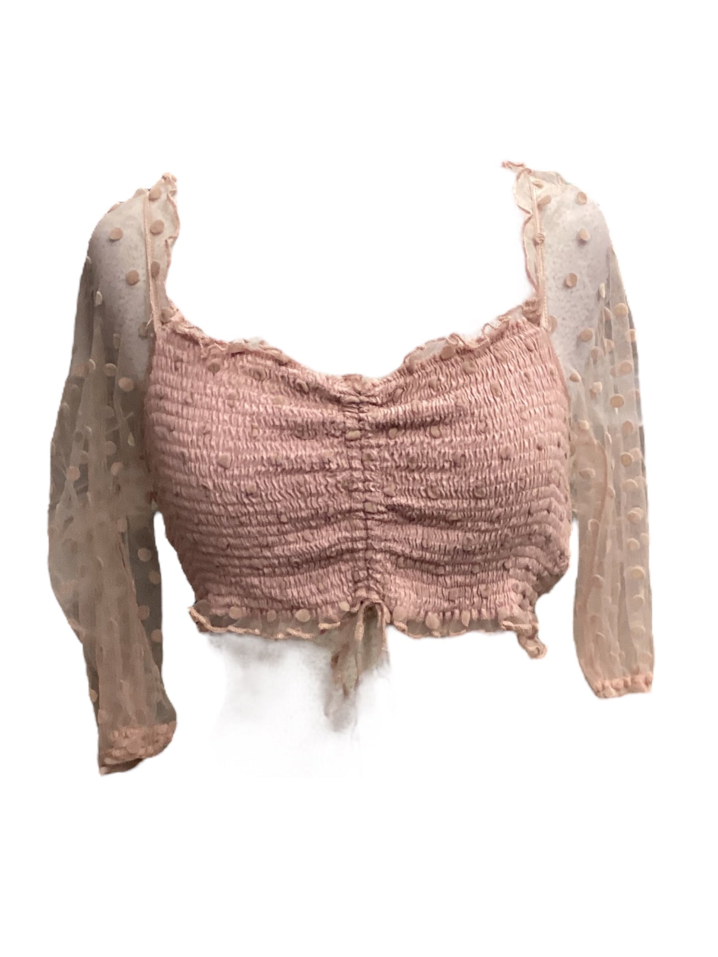 Pink Top Short Sleeve , Size Xs
