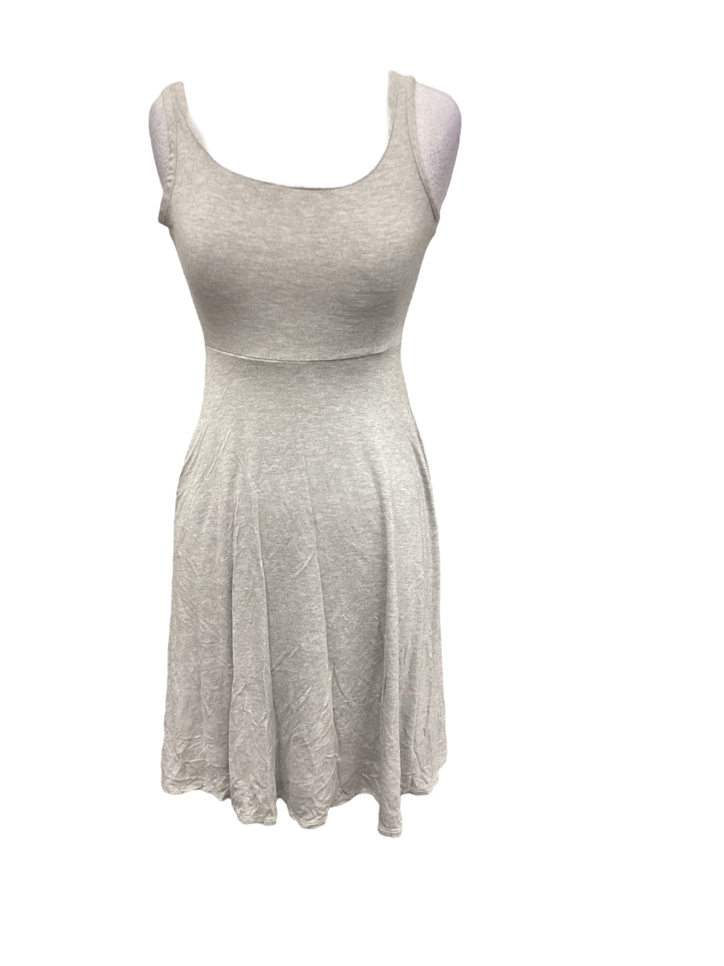 Grey Dress Casual Midi , Size Xs
