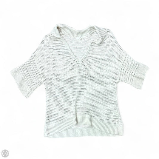Top Short Sleeve By Max Studio In Beige, Size: S