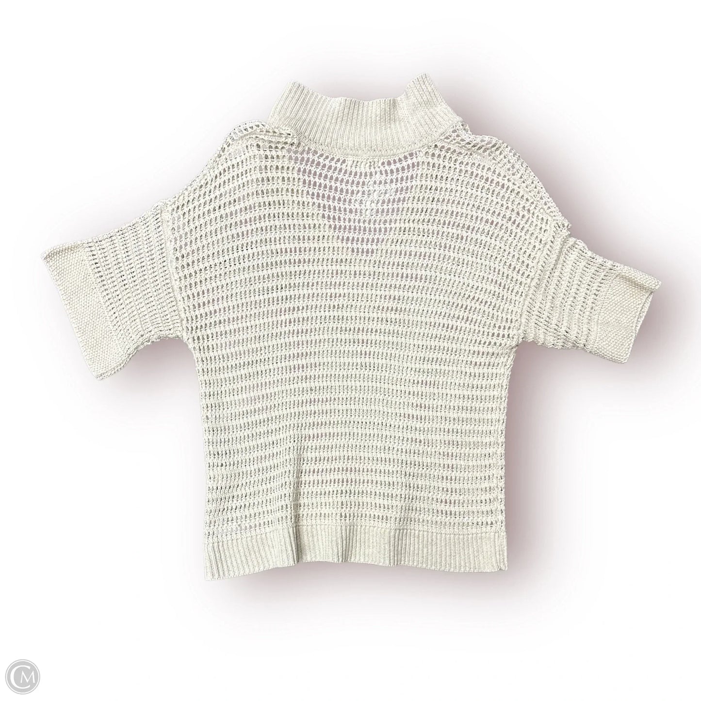 Top Short Sleeve By Max Studio In Beige, Size: S