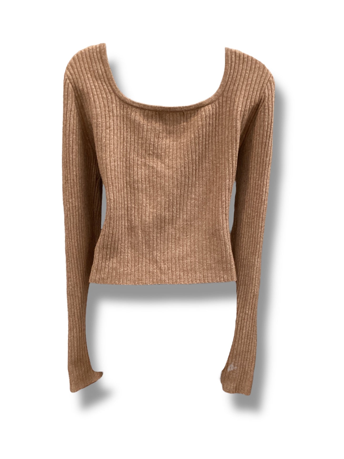 Top Long Sleeve By Old Navy In Brown, Size: M