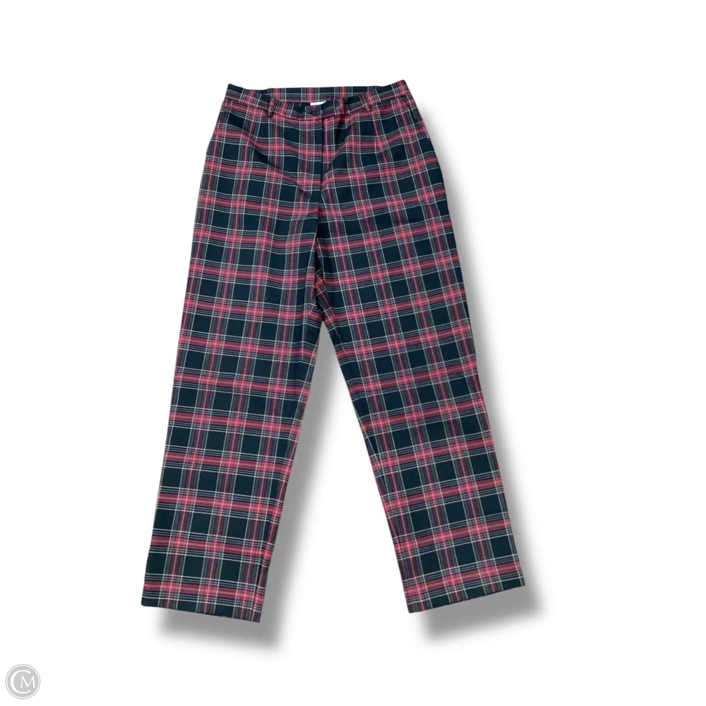 Pants Wide Leg By Appleseeds In Plaid Pattern, Size: 10p