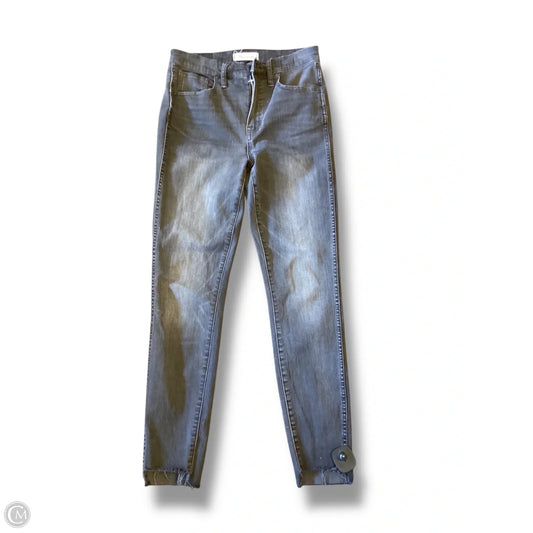 Jeans Skinny By Madewell In Black Denim, Size: 28
