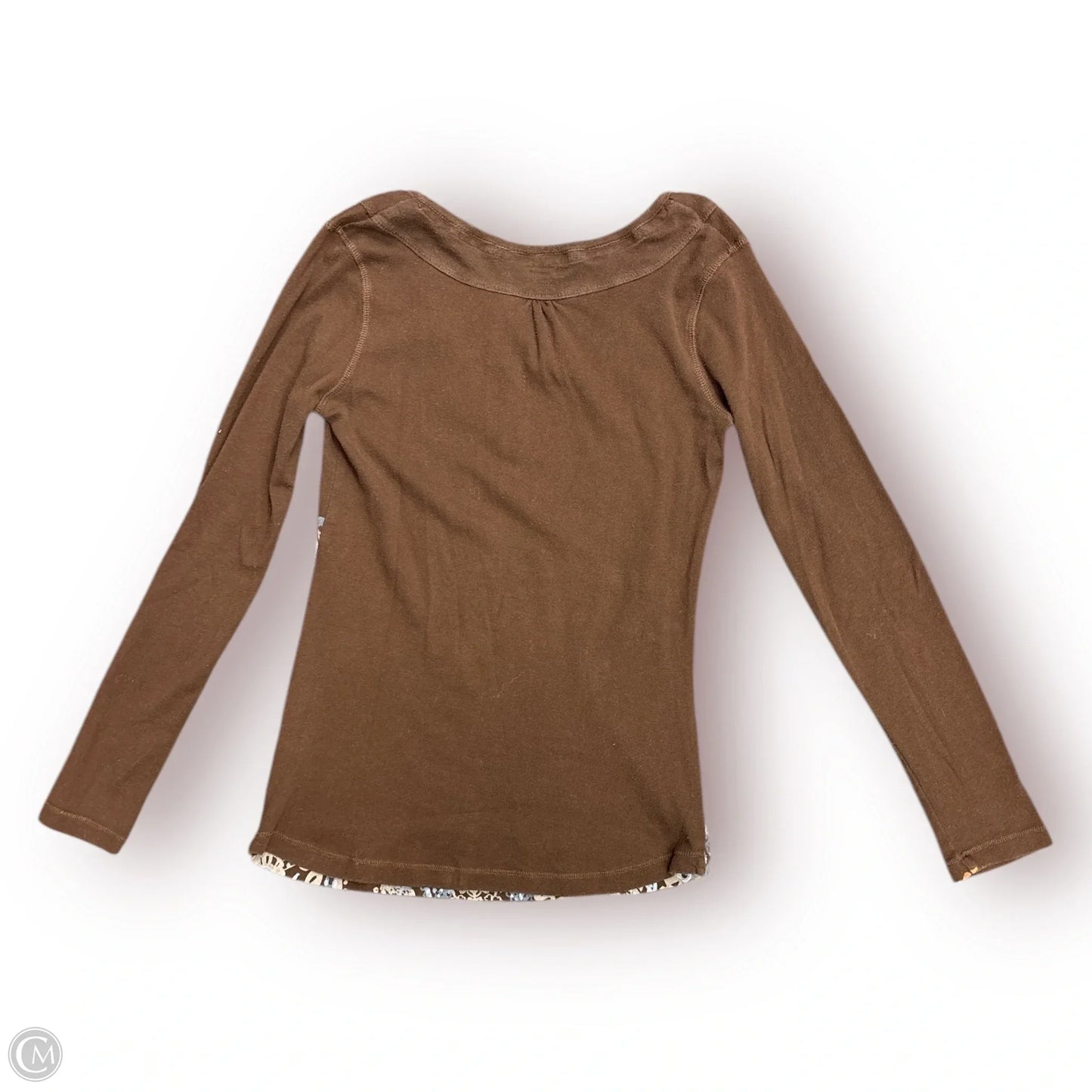 Top Long Sleeve By New Directions In Brown, Size: S