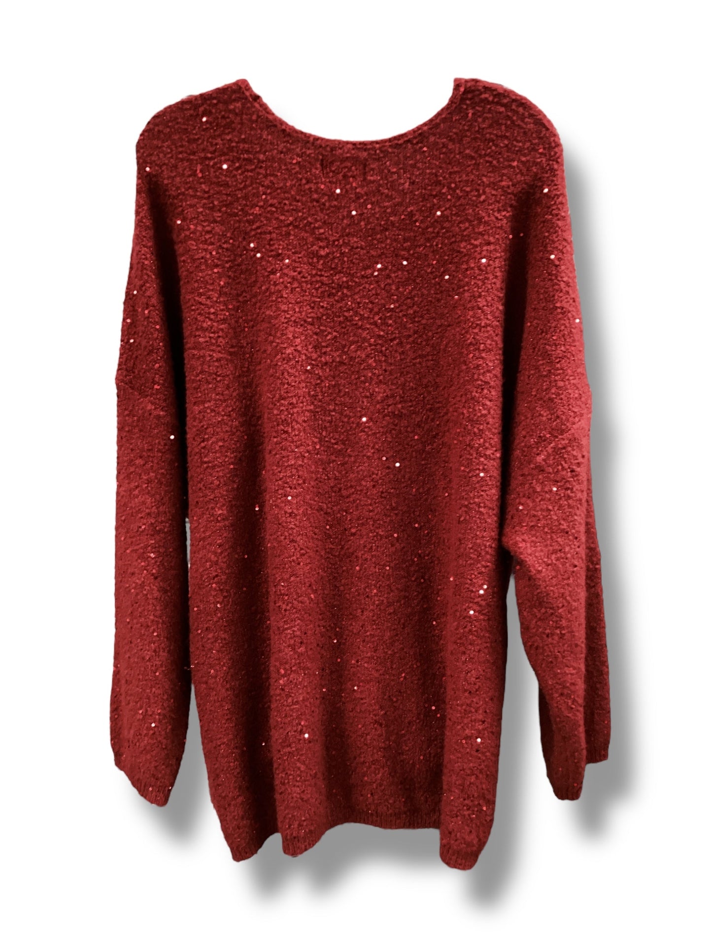 Sweater By Evri In Red, Size: 3x