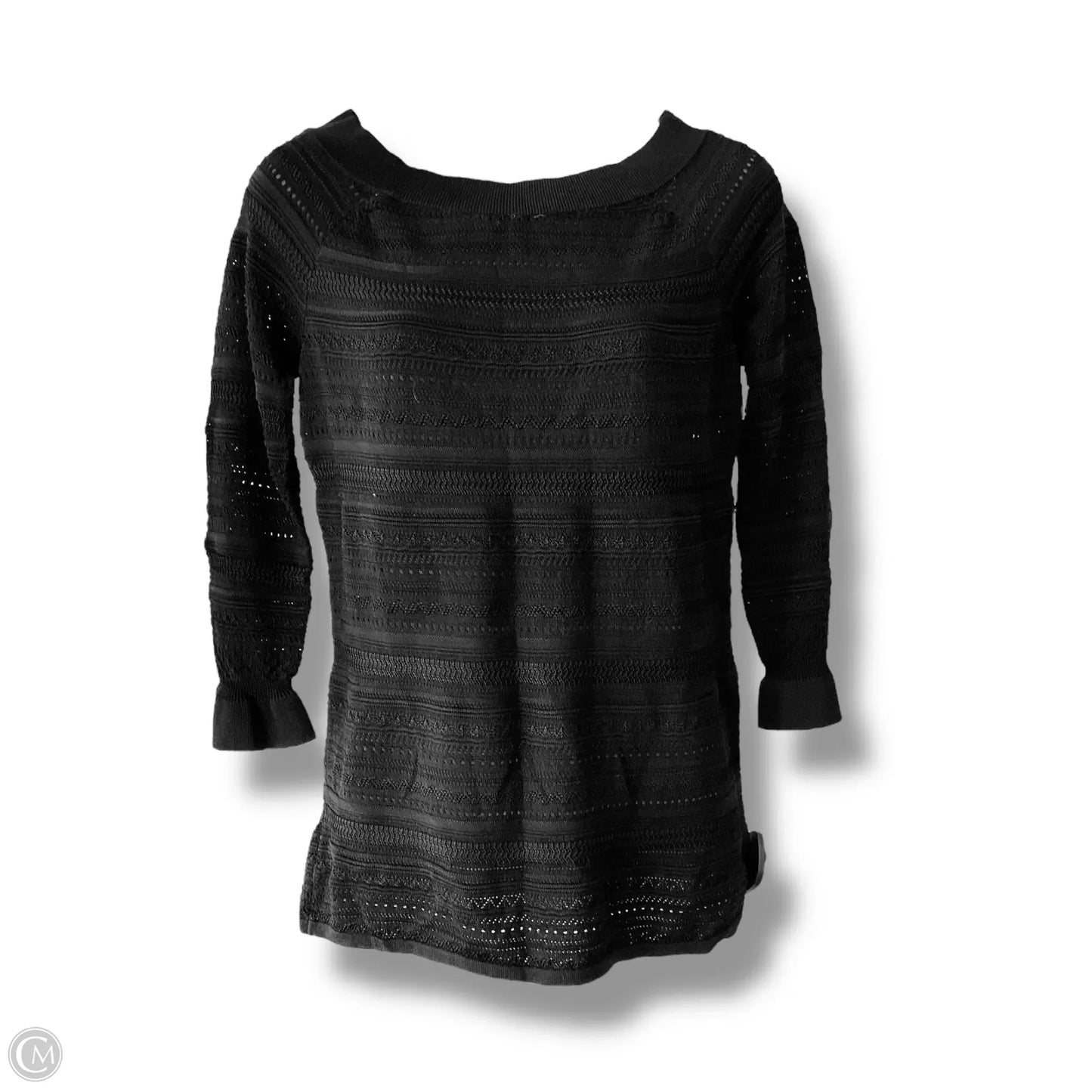 Top Long Sleeve By White House Black Market In Black, Size: L