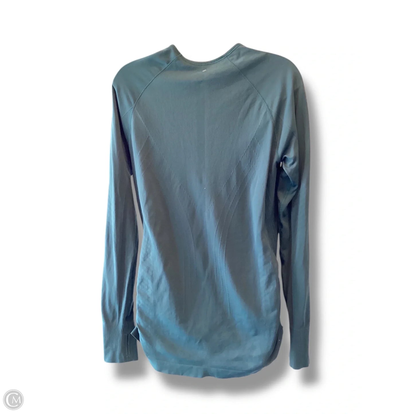 Athletic Top Long Sleeve Collar By Athleta In Green, Size: L