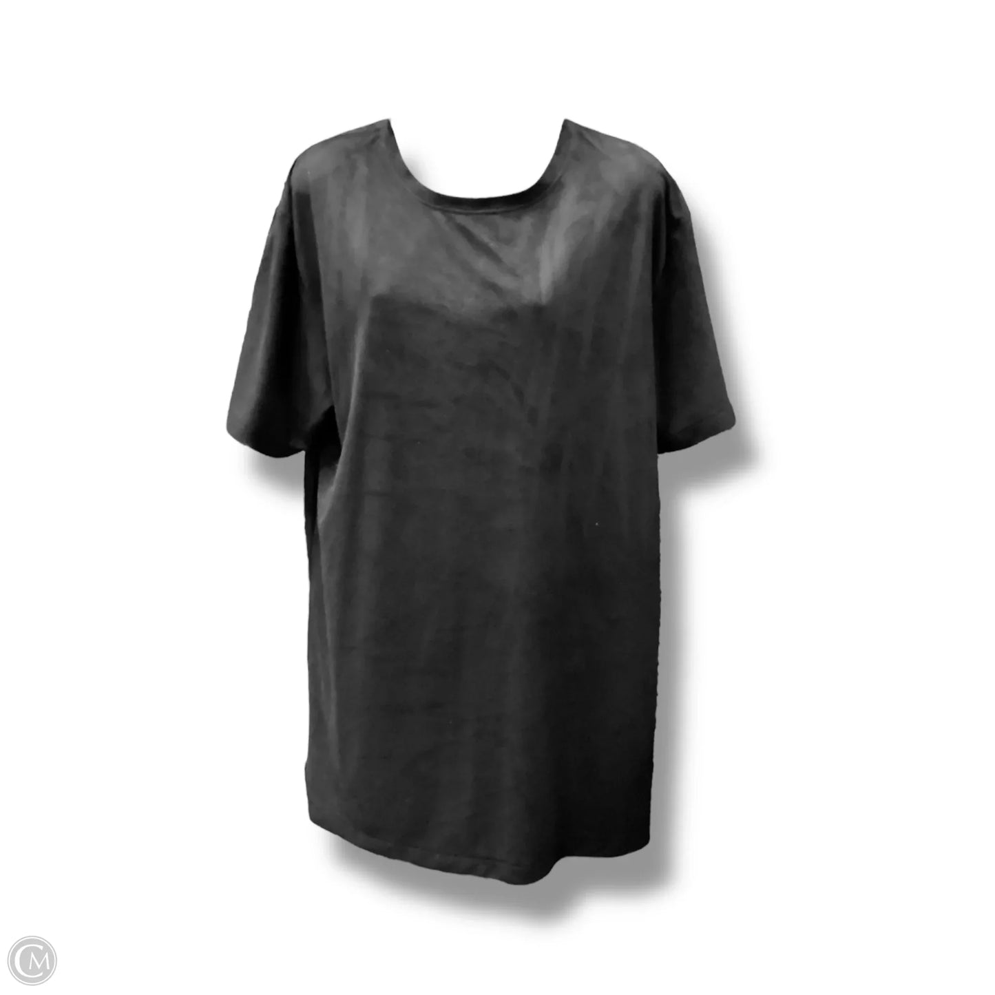 Top Short Sleeve By Clothes Mentor In Black, Size: L