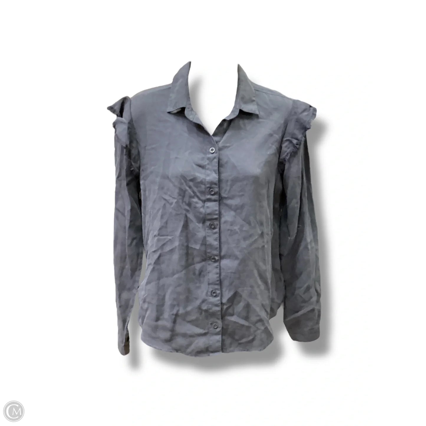 Top Long Sleeve By Anthropologie In Blue, Size: Xs