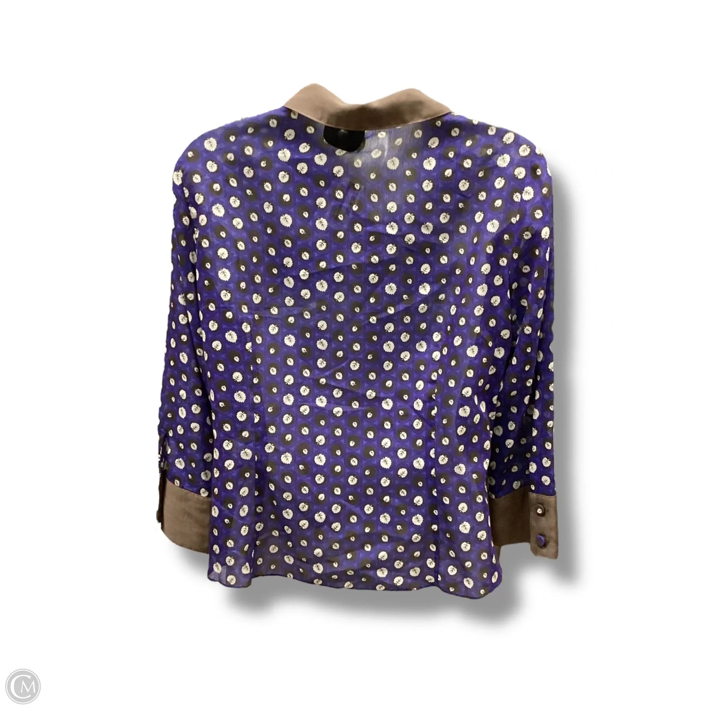 Blouse Long Sleeve By Max Studio In Black, Size: M