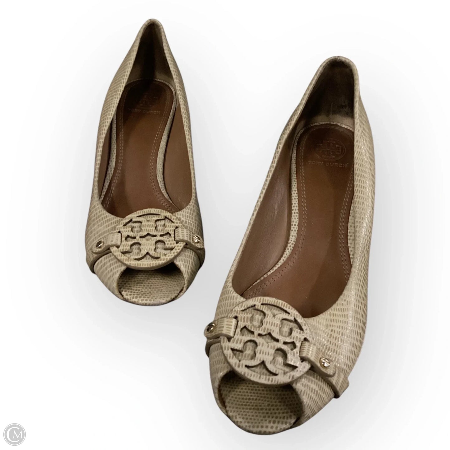 Shoes Designer By Tory Burch In Beige, Size: 8
