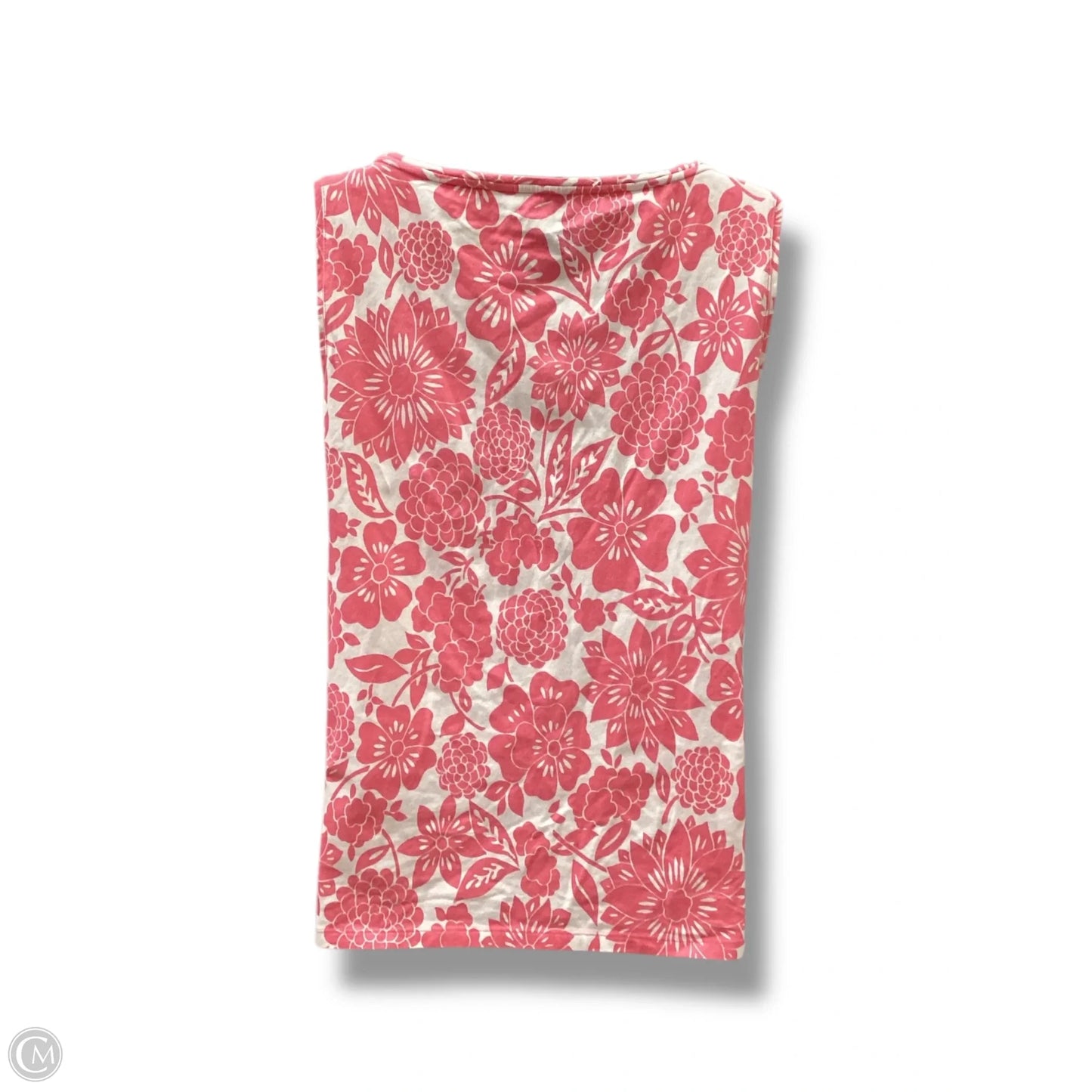 Top Sleeveless By Talbots In Floral Print, Size: L