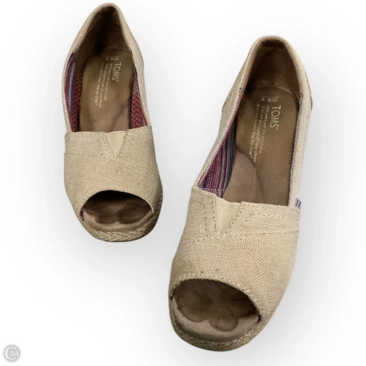 Shoes Heels Block By Toms In Beige, Size: 6.5