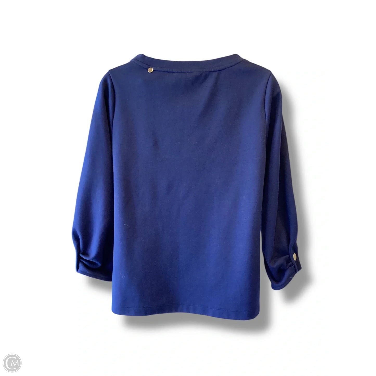Top Long Sleeve By Liz Claiborne In Blue, Size: S