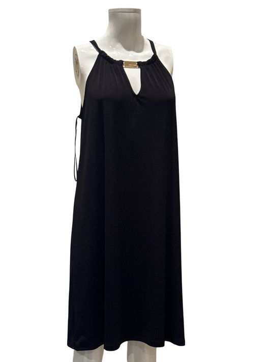 Michael Kors Black Midi Dress - Size M