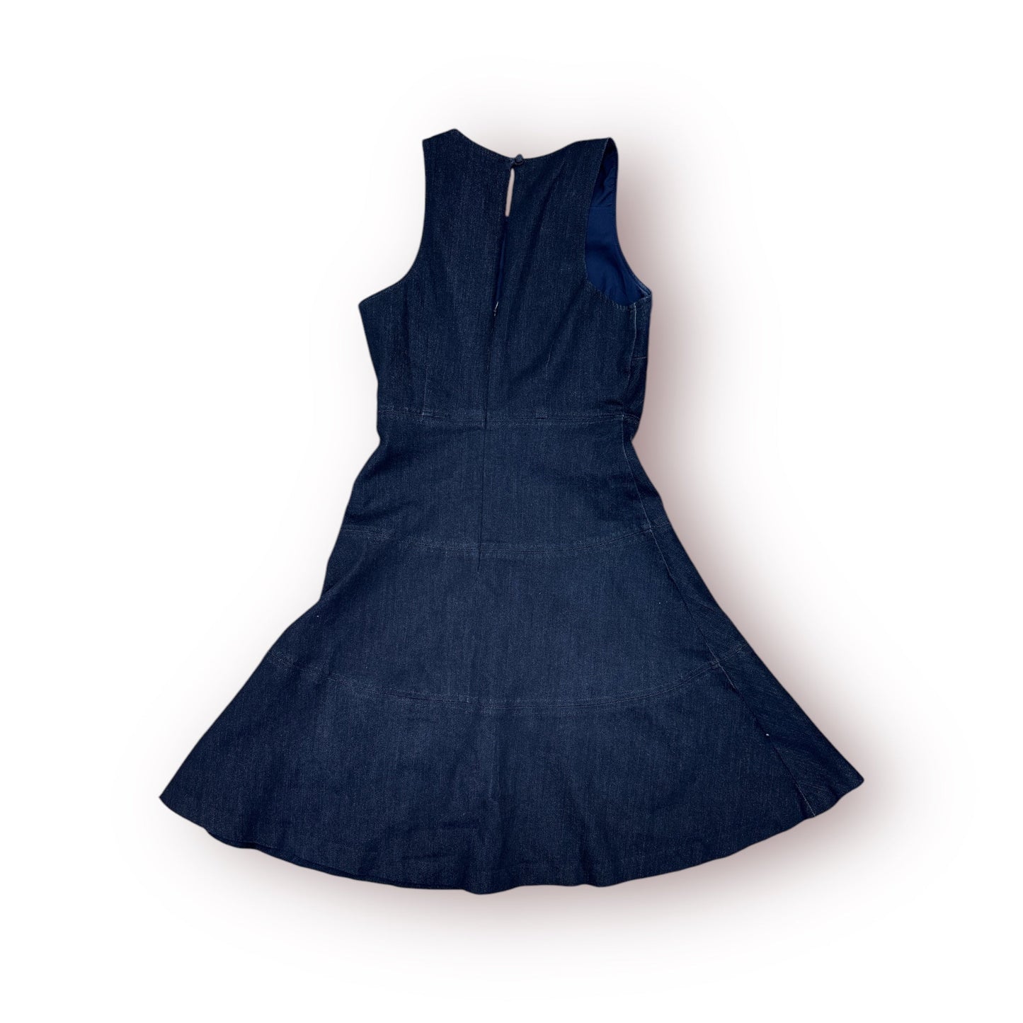 Dress Casual Midi By Banana Republic In Navy, Size:Xxs