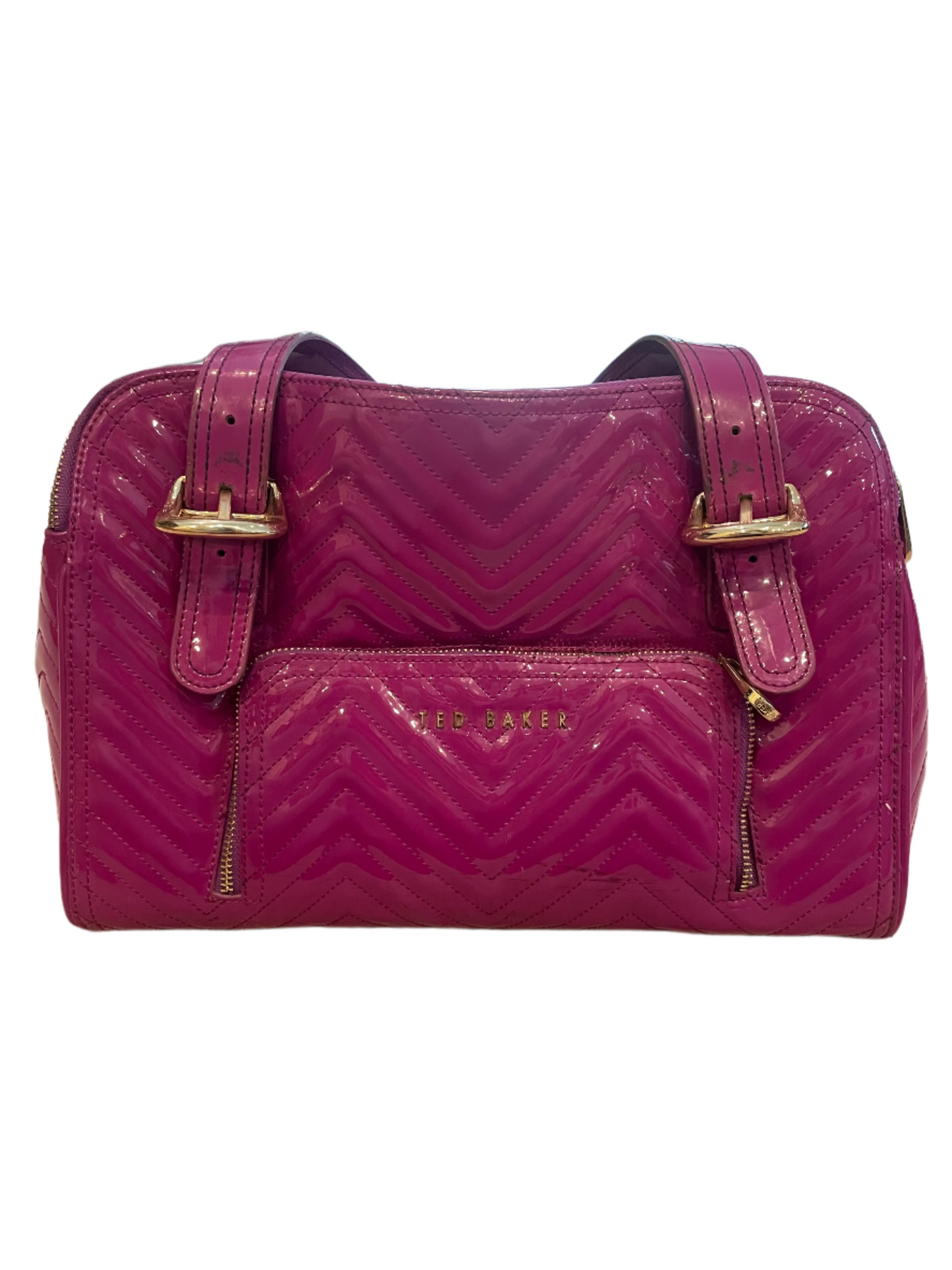 Handbag By Ted Baker In Purple, Size:Medium