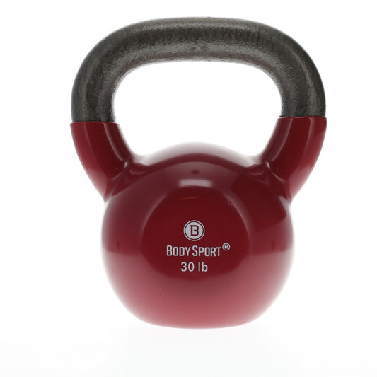 30LB KETTLEBELL, LATEX-FREE, DARK RED